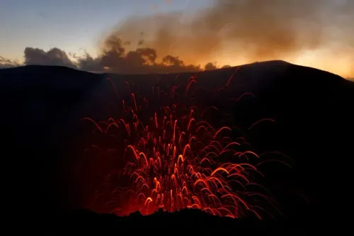 lava sparks